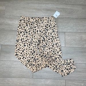 Love Fire NWT Animal Print Joggers